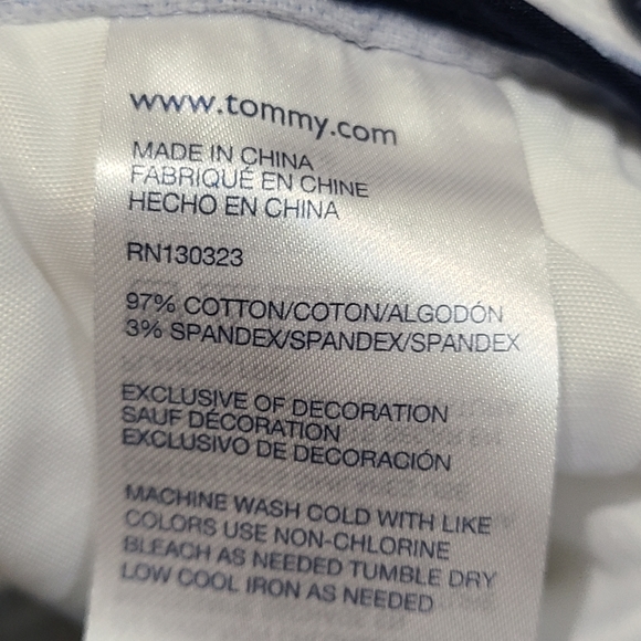 Tommy Hilfiger stretch chinos with belt size 7 - Picture 3 of 5